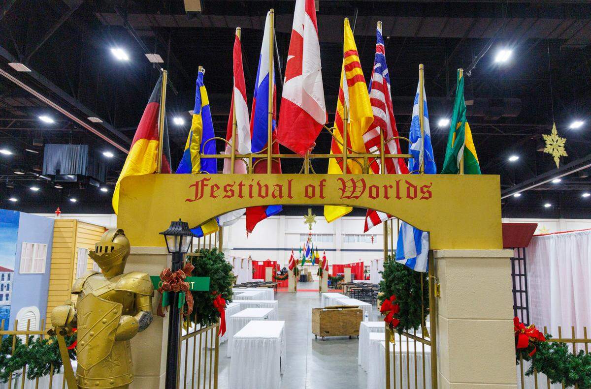 Vendors and staff are decking the halls in preparation for the Dickens Christmas Show at the Myrtle Beach Convention Center. The victorian style holiday event features 350 vendors and begins on Thursday, November 7 through Sunday, November 10, 2024. Tickets are $12 per adult and $5 per child. Nov. 6, 2024.