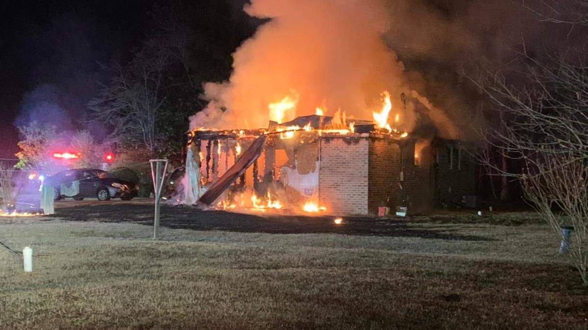 A Longs family is receiving assistance from the American Red Cross in South Carolina after a fire destroyed their home Friday morning.