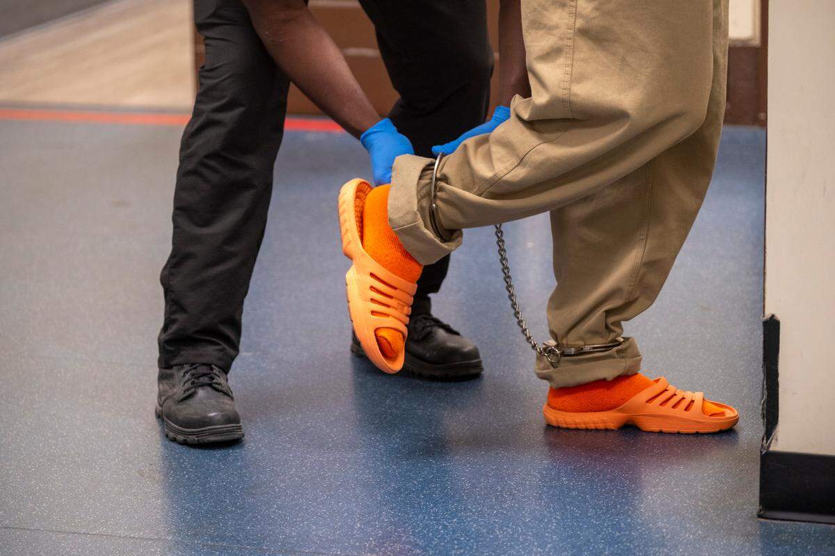 A tour of the J. Reuben Long Detention Center on October 12, 2023.