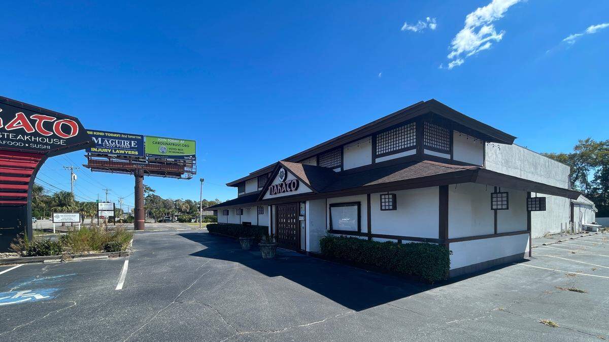 Nakato Japanese Steakhouse in Myrtle Beach has been closed since 2023. It was recently sold to a new owner in April 2024.