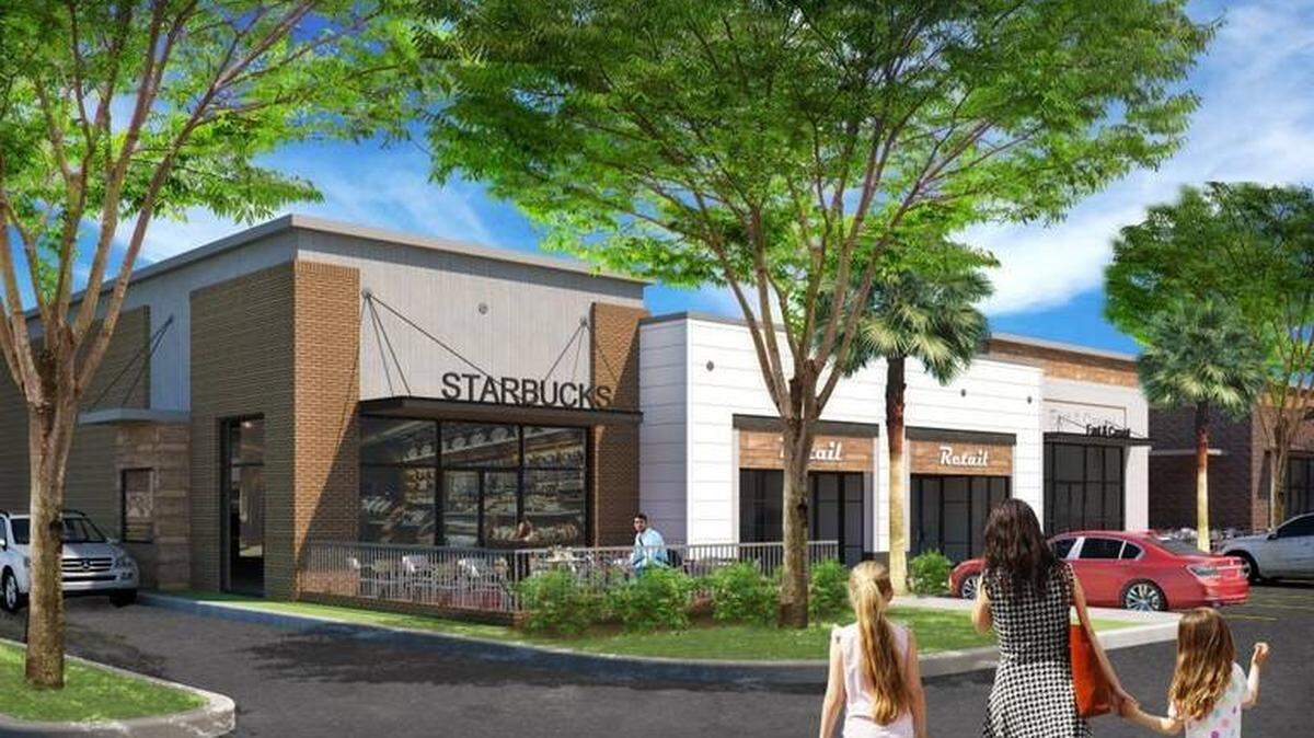 A long anticipated shopping center in Myrtle Beach has yet to break ground. The center, which could house Hobby Lobby, Starbucks and Burlington, according to renderings, was last discussed August 2017 at the Myrtle Beach Community Appearance Board.