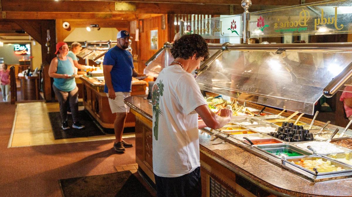 Southern buffets are a popular style of restaurant in the Myrtle Beach area, and the South in general. Judy Boone’s Family Kitchen in Murrells Inlet, SC serves traditional Southern food, like fried chicken and collard greens, in an all-you-can-eat format. July 8, 2025.
