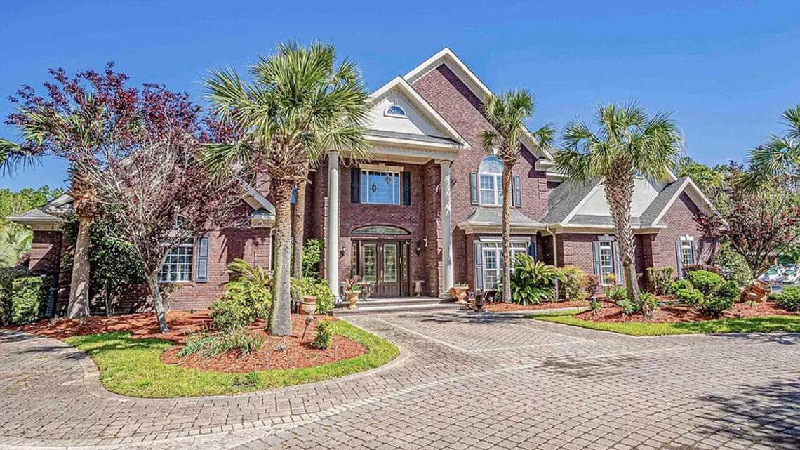 Look inside this $5.7 million home in Myrtle Beach with a home theater, tennis court