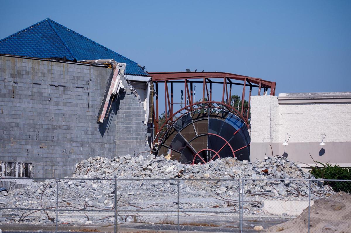Demolition has begun at the former Inlet Square Mall in Murrells Inlet, SC. Oct. 24, 2024.