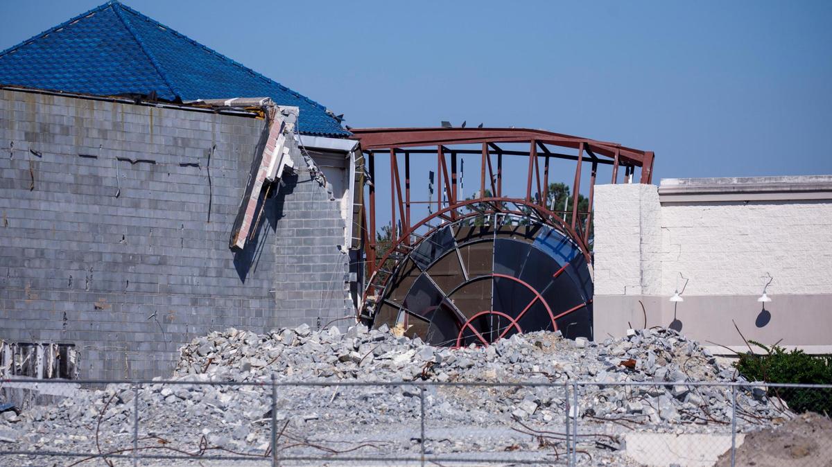 Demolition has begun at the former Inlet Square Mall in Murrells Inlet, SC. Oct. 24, 2024.