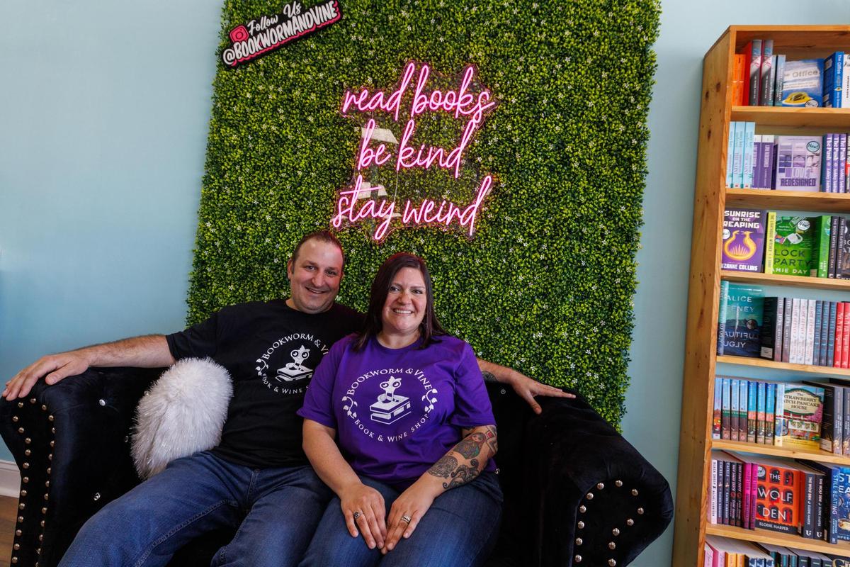 Eli and Cortney Hornyak have opened what is believed to be the first bookstore and wine bar along the Grand Strand.
