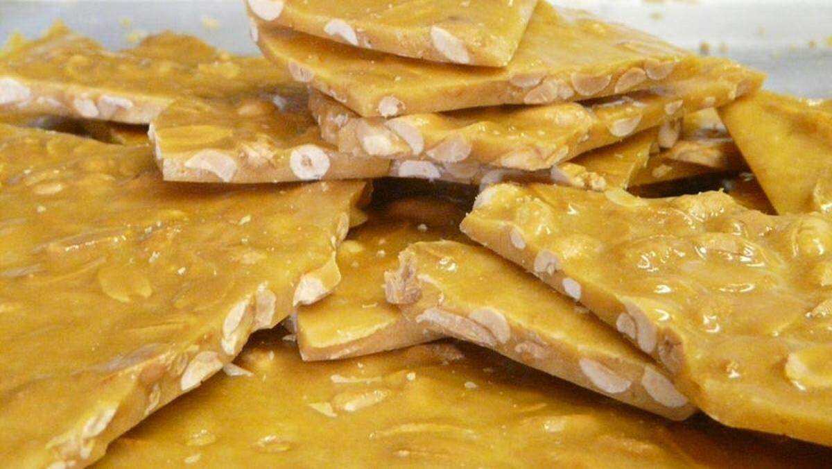 Brittle made at Sweeties Homemade Ice Cream & Sweets in Georgetown.