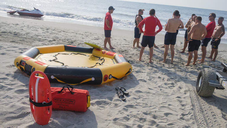 Photos: Myrtle Beach Ocean Rescue trains with new inflatable devices
