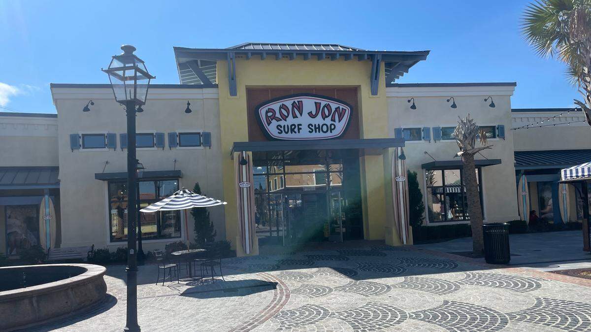Ron Jon Surf Shop at Boadway at the Beach. Some Facebook users confused a Ron Jon Surf Shop at Broadway at the Beach with a closed restaurant in Myrtle Beach, SC, turning into a Halloween store.