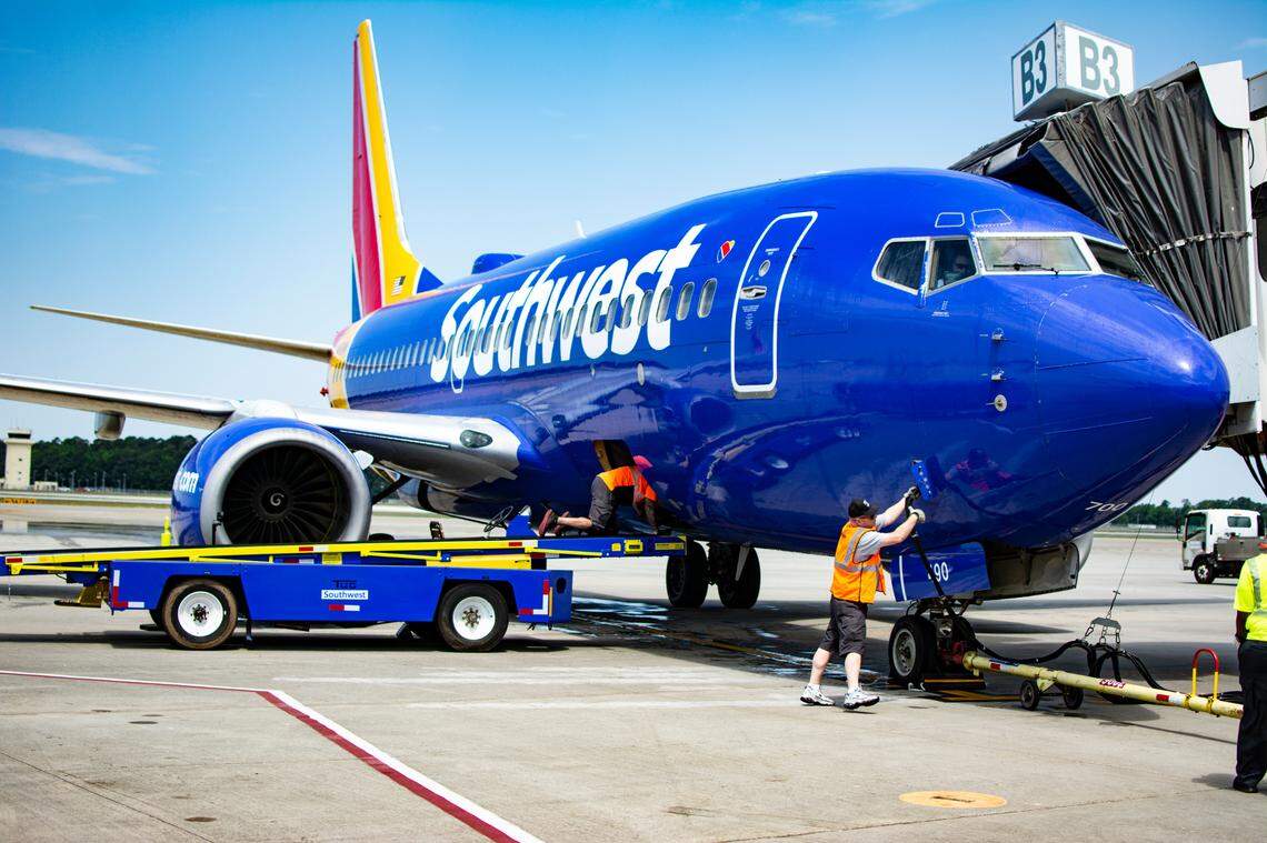 Southwest Airlines’ inaugural flight to Myrtle Beach International Airport arrived Sunday, May 23, 2021 from Baltimore. State leaders, tourism officials and local mayors heralded Southwest’s arrival as a great boost for the Grand Strand economy.