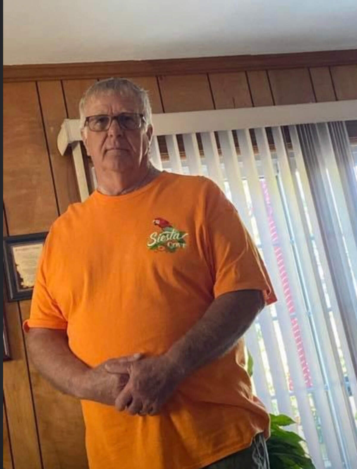 John Hicks poses for a photo three days after being diagnosed with COVID-19. Days later he would be taken to the hospital. He tested positive shortly after visiting South Carolina.