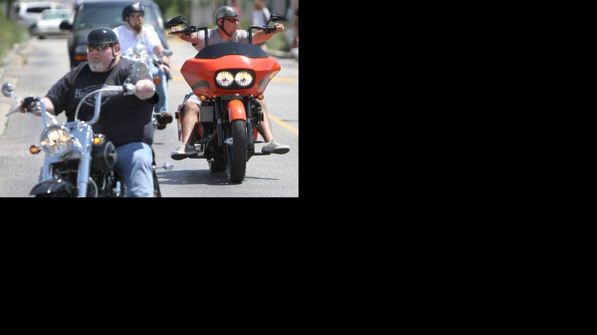 Venders begin their setup at Barefoot Landing on Monday as crowds begin to make their way to North Myrtle Beach for this weeks  2010 Cruisin' the Coast spring motorcycle rally.  Photo by Steve Jessmore sjessmore@thesunnews.com