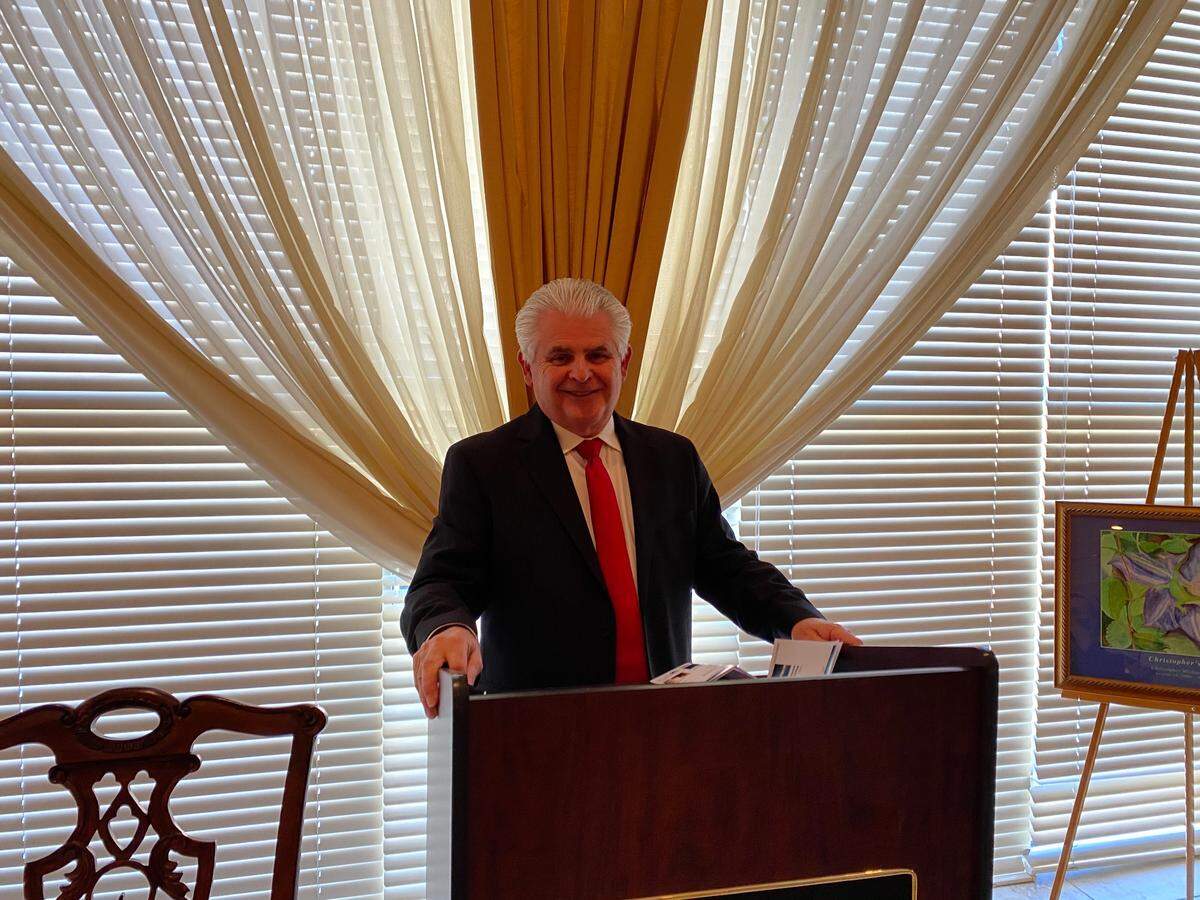 Ken Richardson, current chairman of the Horry County Board of Education, speaks at a press conference at Horry Georgetown Technical College Feb. 3 announcing his candidacy for the U.S. House of Representatives.