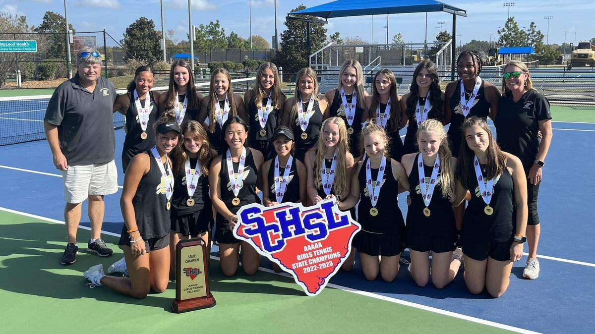 Socastee defeated JL Mann to win the Class 5A girls tennis championship on Saturday.