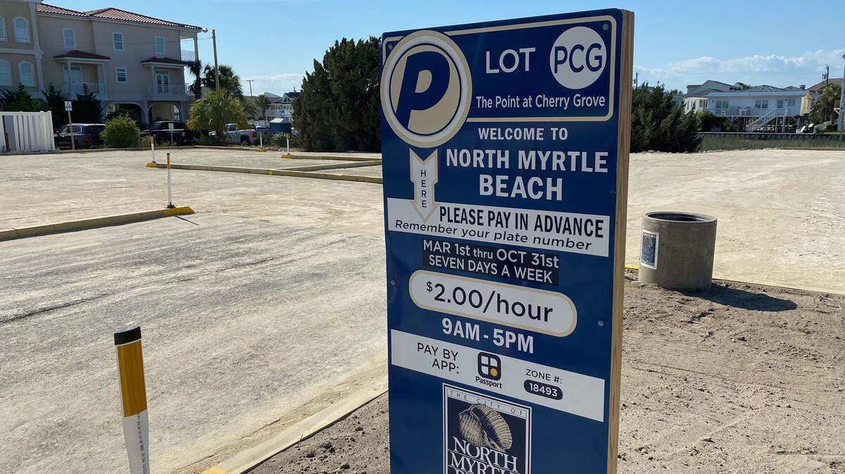 Parking lot in Cherry Grove