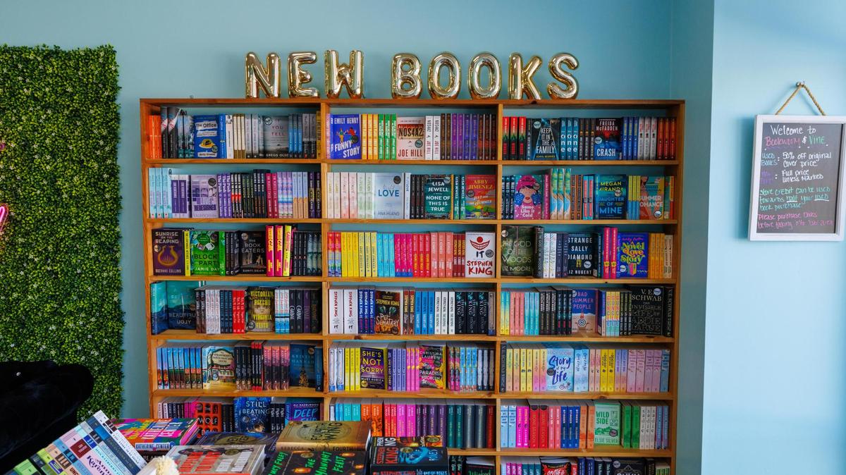 Bookworm and Vine, a new book store and wine bar has opened on Highway 707 near Socastee, SC. The shop will also serve coffee and beer as patron peruse new and used books. Wednesday, March 26, 2025.