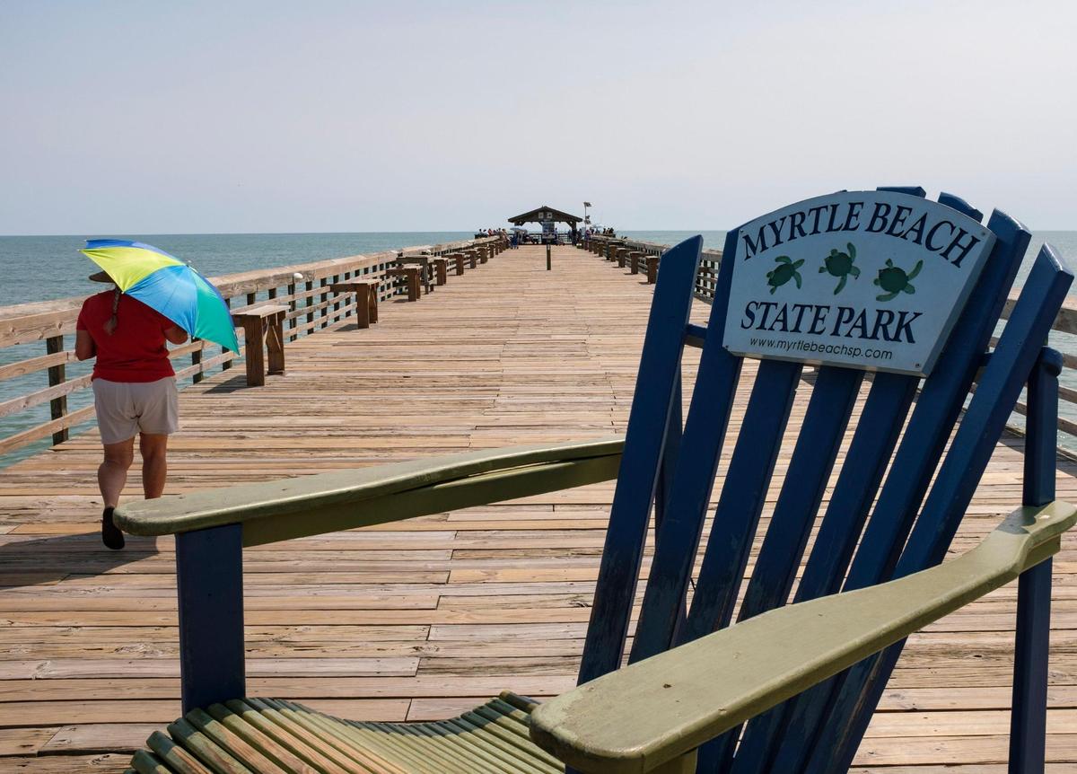 The Myrtle Beach State Park Pier. Myrtle Beach, S.C. Aug. 11, 2021.