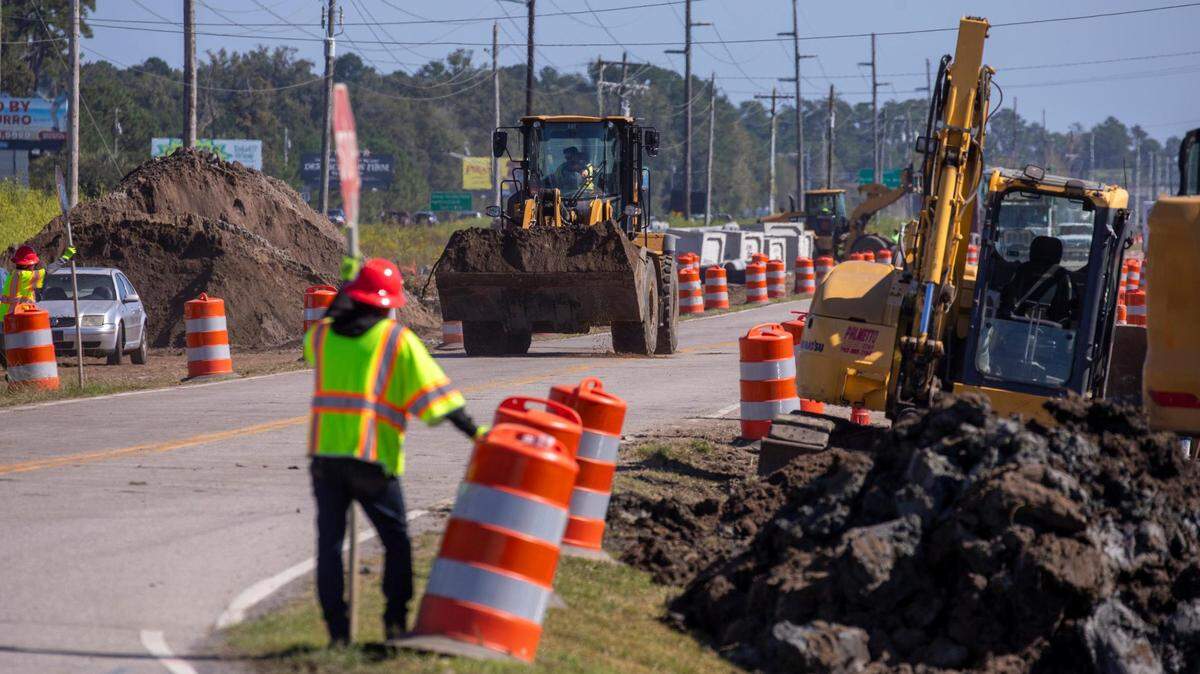 The Fred Nash Boulevard Extension which will widen and connect the road to Harrelson Boulevard is underway. The project is expected to cost $19.3 million, and part of the larger Ride III initiative, a partnership between Horry County and SCDOT. Oct. 4, 2023.