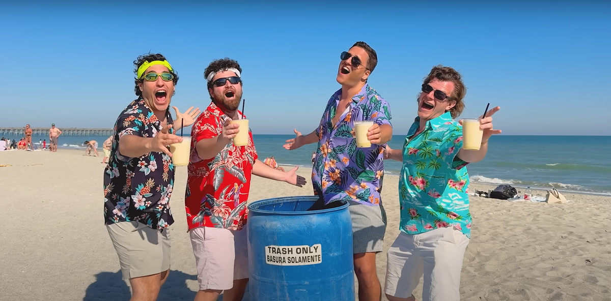Comedians Kyle Gordon, Vinny LoCasto, Luke Pappalardo and Peter Pappalardo take on Myrtle Beach in their viral dad rock anthem. via Youtube