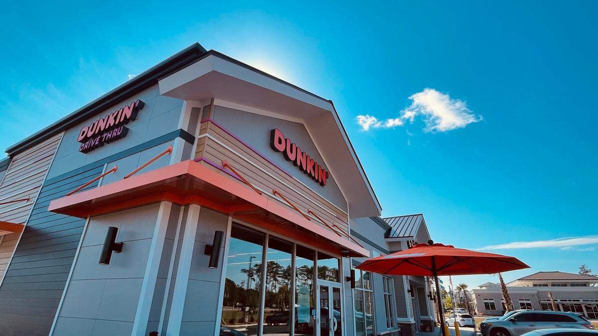 Dunkin’ and Dairy Queen got initial approval on Jan. 20, 2022 to open locations in North Myrtle Beach. Above, a new Dunkin’ location opened last year on May 12 in Myrtle Beach’s Market Common neighborhood.