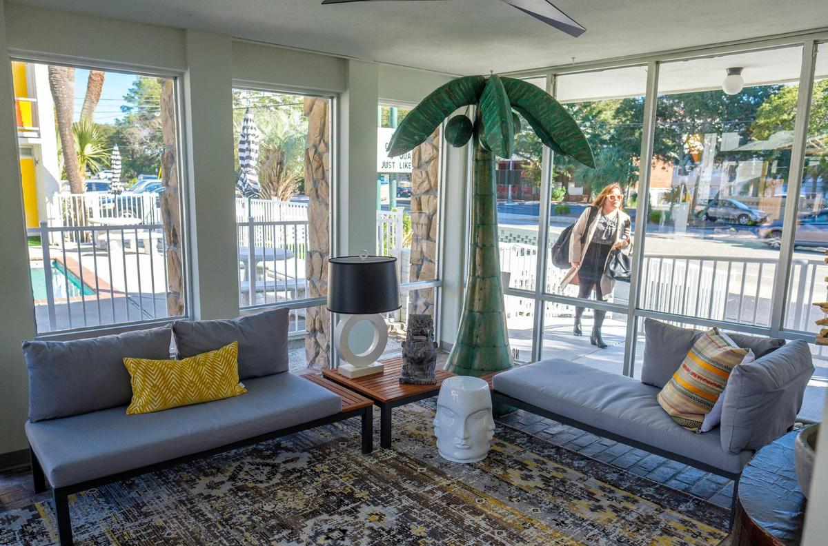 The Holiday Shores motel, built in 1965, has been listed on the National Register of Historic Places, and has be remodeled to preserve the unique characteristics of a Populuxe motel with modern amnenities. Feb. 3, 2021.. February 3, 2021.