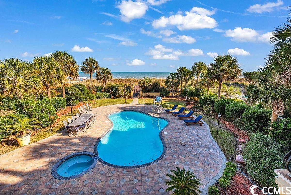 A beachfront home on Myrtle Beach’s Golden Mile is listed for $4.2 million. It has six bedrooms and two pools. Provided photo. July 12, 2023.