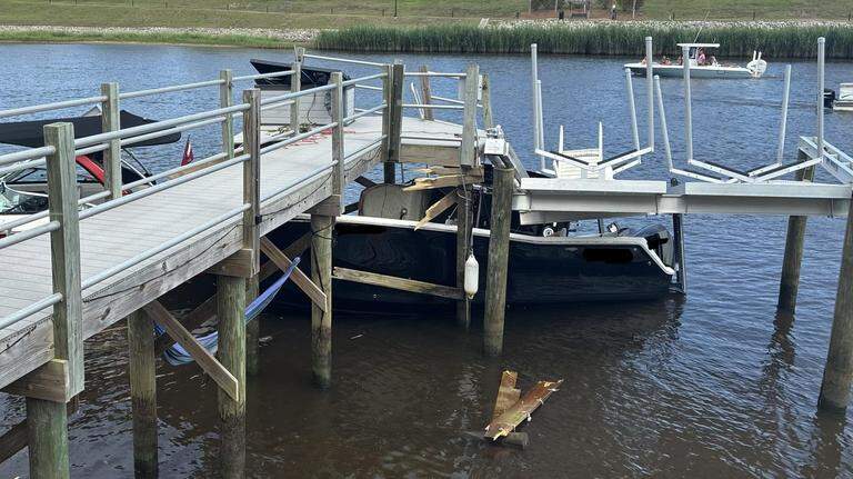 Watercraft crashes into dock in North Myrtle Beach on Memorial Day