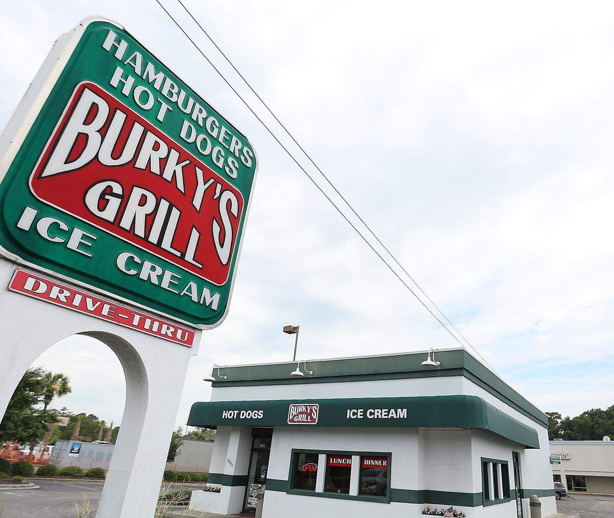 Burky's Grill is located off Kings Highway between 38th Avenue North and 44th Avenue North in Myrtle Beach.