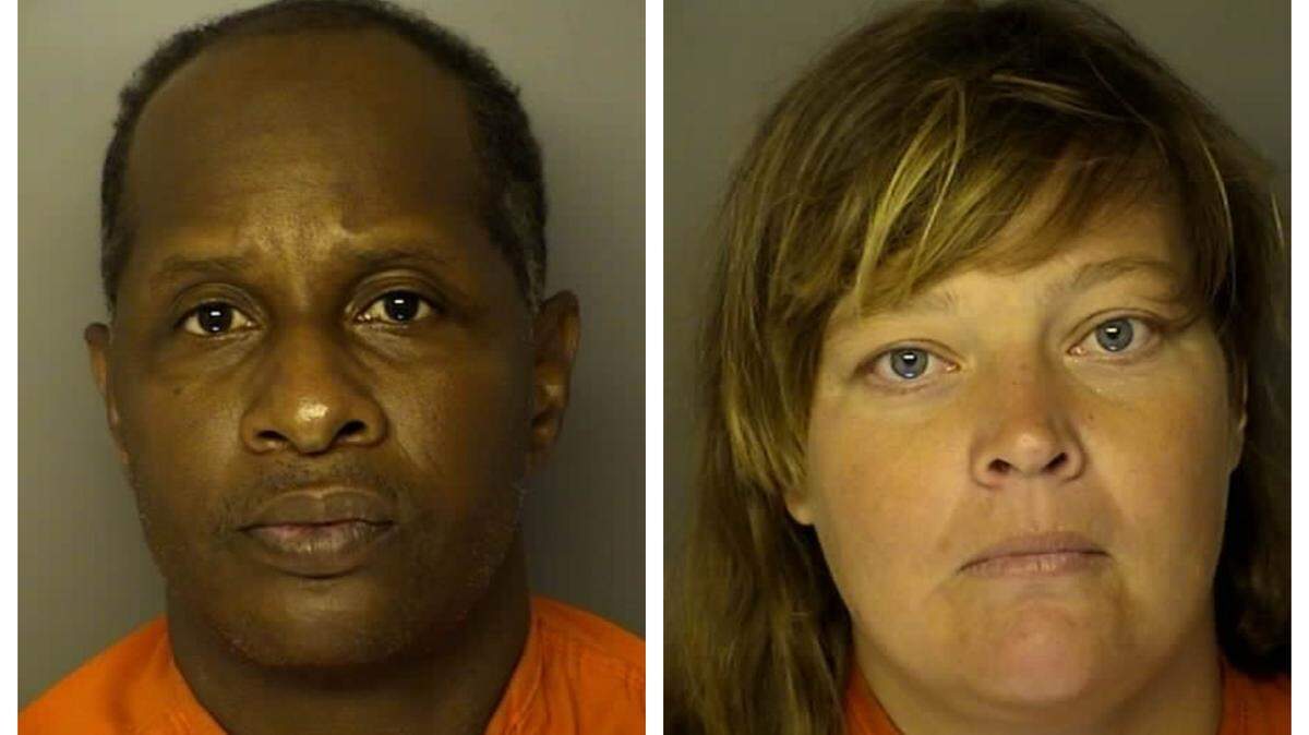 Kiwa Johnathan Davis, left, and Sarah Mae Smith, right, were wanted in connection with unlawful neglect of a child after police say they left their children at a Conway business on June 5, 2018. - J. Reuben Long Detention Center