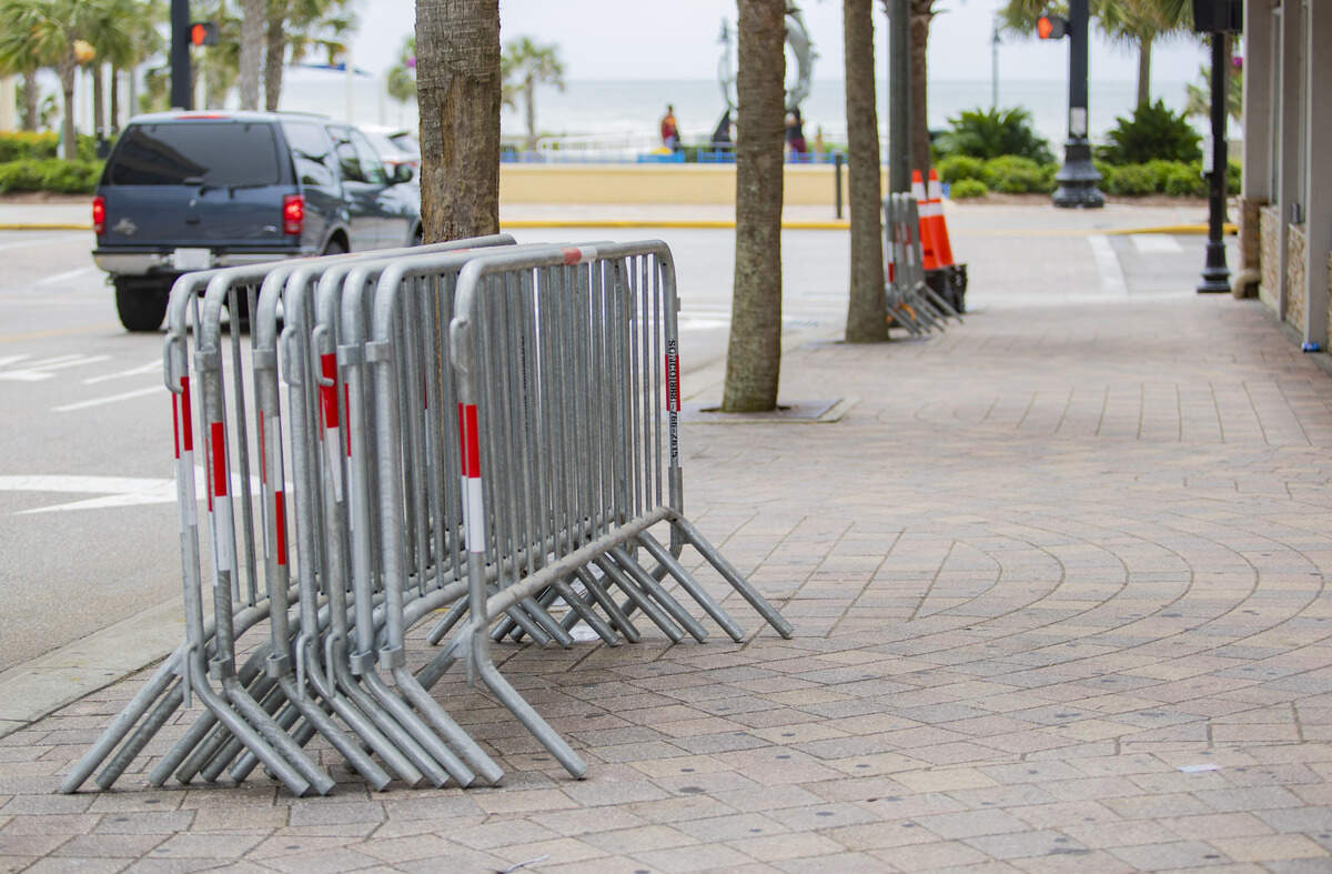 Barricades sit along Mr. Joe White Avenue in Myrtle Beach Tuesday afternoon, in preparation for Memorial Day weekend after a shooting erupted in downtown Myrtle Beach on Sunday. Several people were injured after gunshots caused fear and commotion along Myrtle Beach’s most popular tourists stretch Sunday evening. At least one person was shot in the back, according to a witness and police radio traffic.
