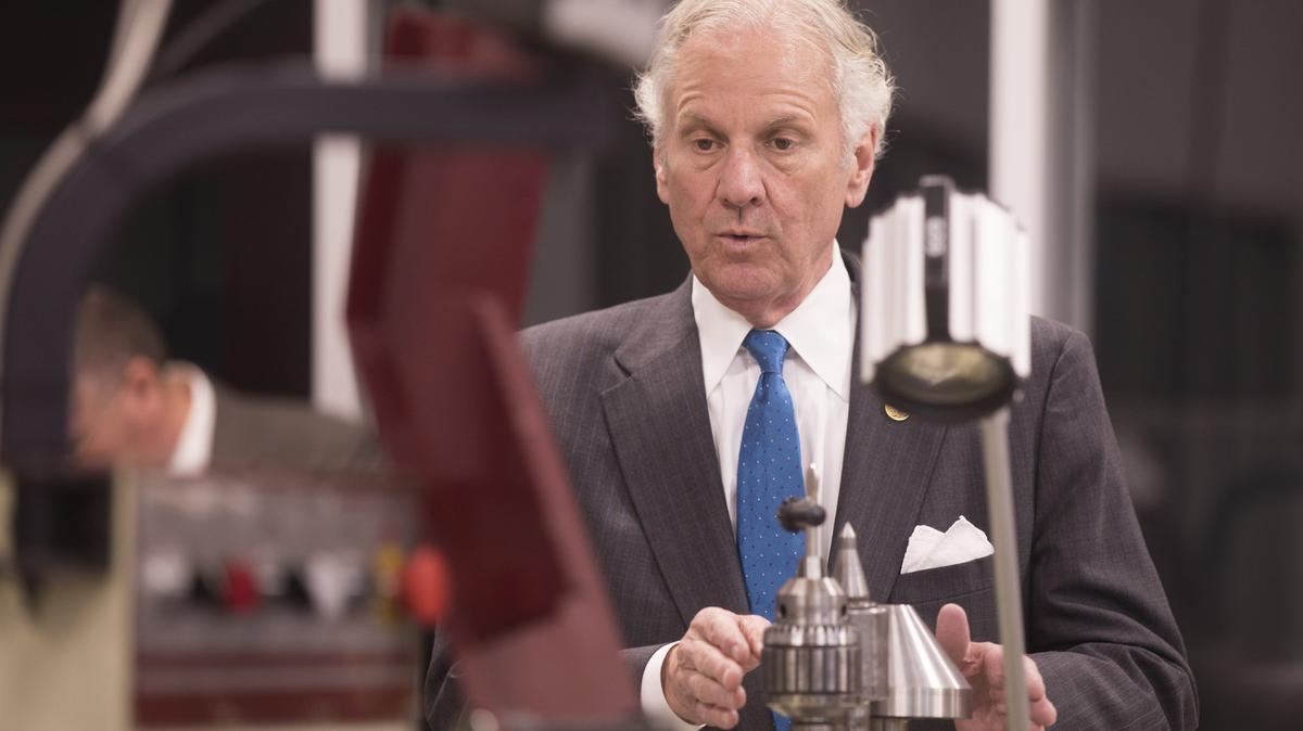 Governor Henry McMaster toured HGTC's Advanced Manufacturing Center as part of a multi-stop visit to the Myrtle Beach area on Monday. April 23, 2018.