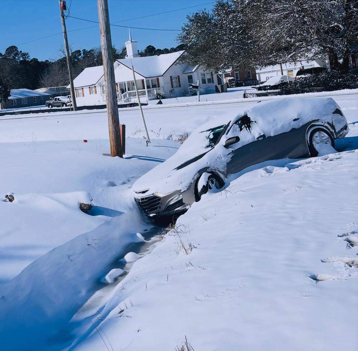 South Carolina Highway Patrol Troop 5, which includes Horry County, showed several photos of vehicles that had crashed or slid off the roadways because of the snow storm that hit the Myrtle Beach area beginning Jan. 31.
