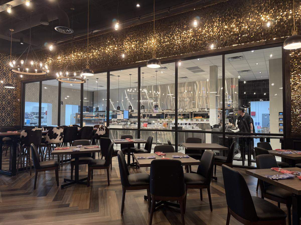 Guy Fieri’s Downtown Flavortown at Myrtle Beach Mall includes a restaurant with seating for about 400 guests.