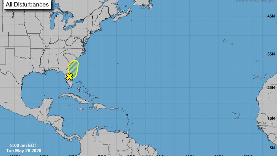 Another tropical system bringing wet weather to the Carolina coast, forecasters say