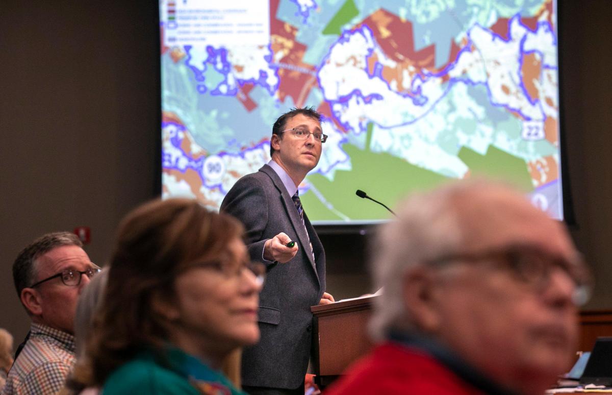 David Schwerd, Horry County Director of Planning presents the Imagine 2040 Comprehensive development plan to County Council and members of the public during a workshop on Thursday, November 21, 2019.