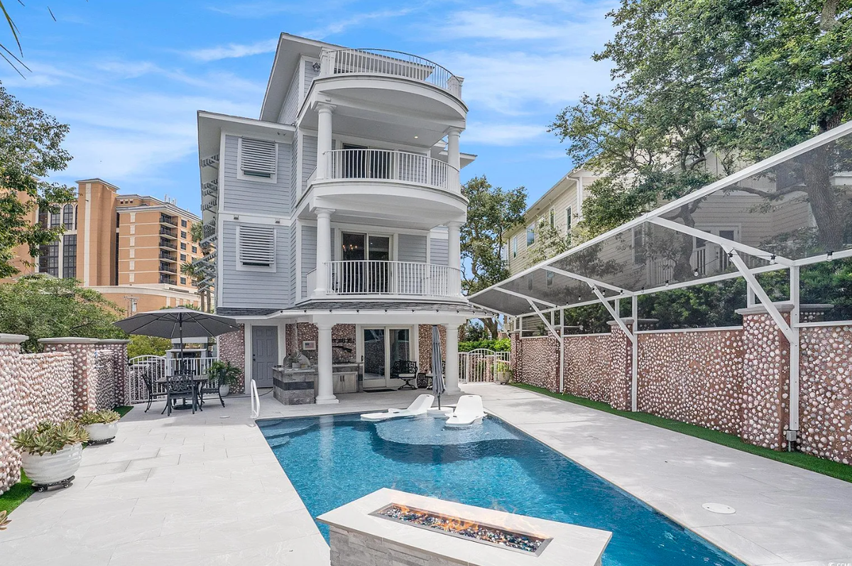 The house at 5729 Ocean Boulevard North has its own private saltwater pool.
