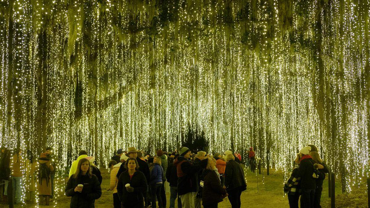 Brookgreen Gardens ‘Nights of a Thousand Candles’ is being held for the 25th Christmas season this year in Murrells Inlet, S.C. Dec. 3, 2024.