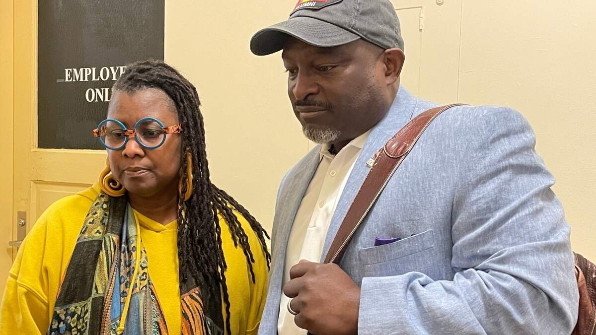 Monica and Shawn Williams on March 6, 2024. They spoke to The Sun News about their disappointment over Alexis Hartnett’s hearing being rescheduled.