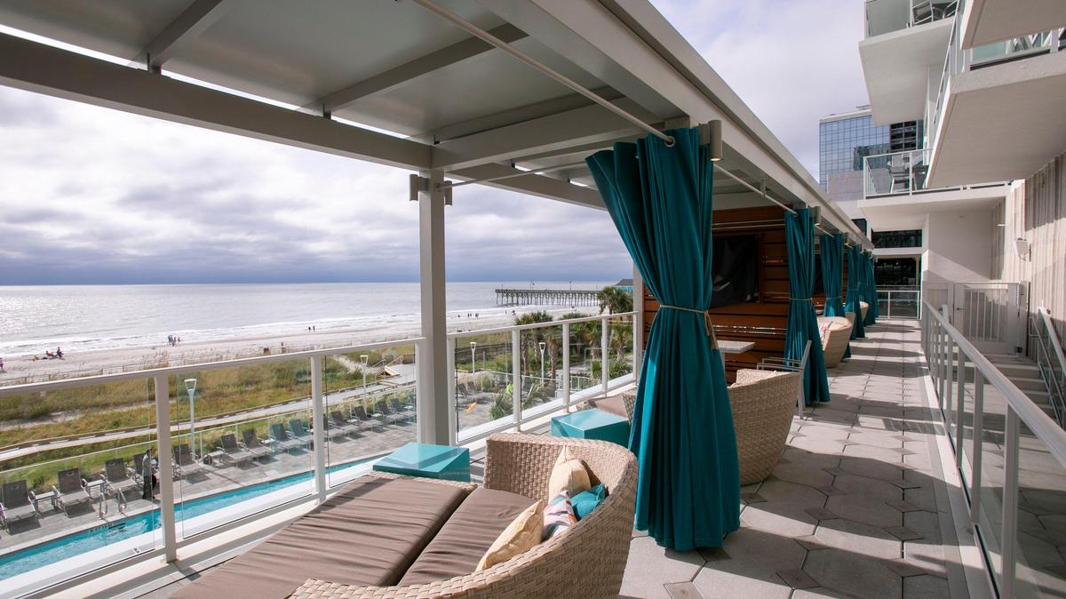 The Ocean Enclave by Hilton Grand Vacations Club hosted a grand opening on Wednesday. The luxury resort is 27-stories tall with 330 one, two and three bedroom suites with private balconies, full kitchens and living and dining areas. The resort also features oceanfront and indoor pools and spas, a pool bar and deli, fitness center and other amenities. Oct. 08, 2019.
