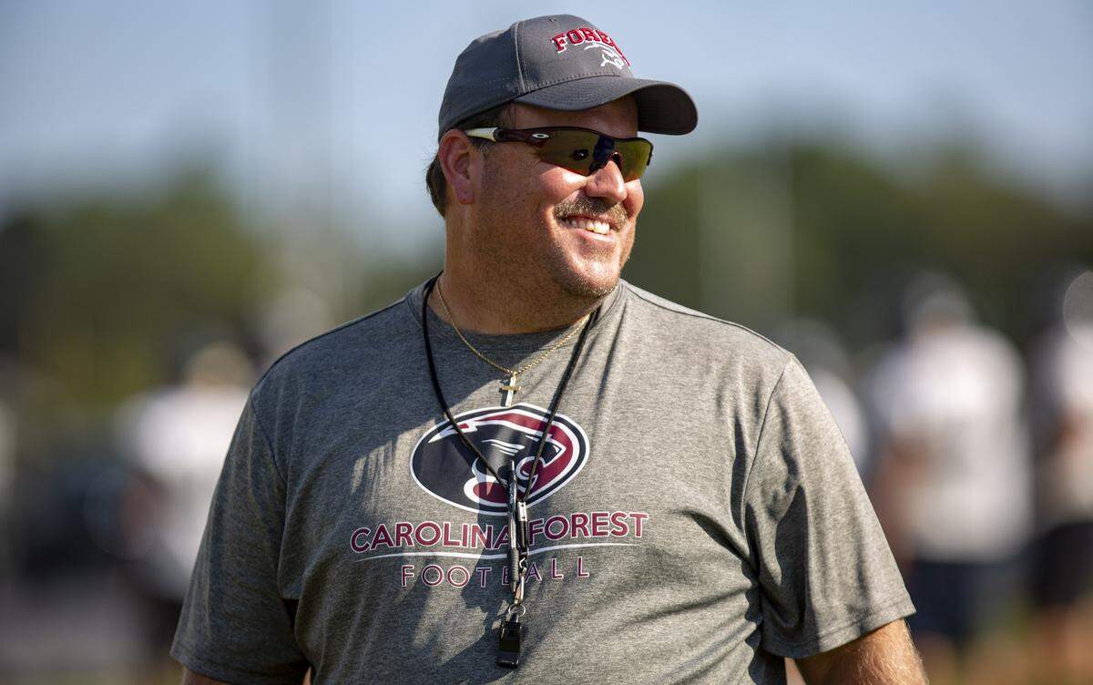 Carolina Forest head football coach Marc Morris.