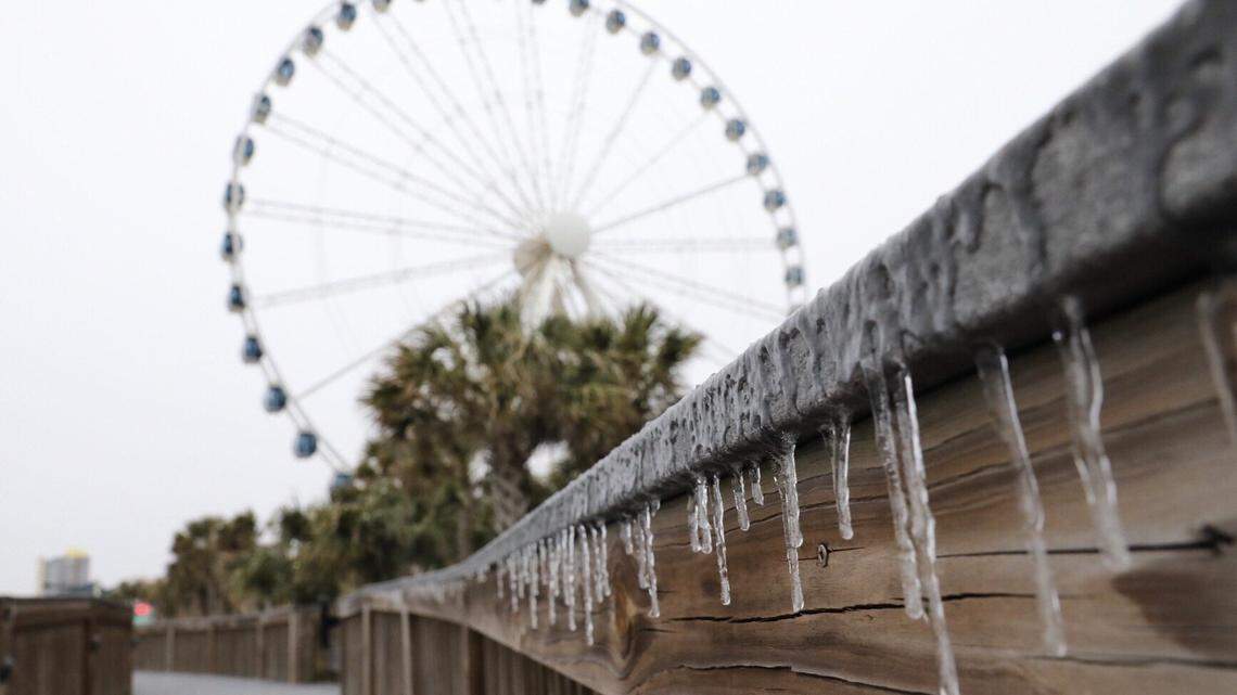 Wintery storm causing closings, flight cancellations in Horry County. Here’s what to know
