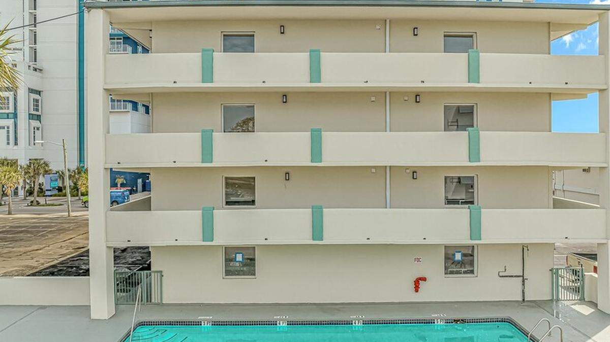 The Happy Holiday Motel in Myrtle Beach near the oceanfront is for sale on LoopNet in August 2024. The asking price is $6.9 million.
