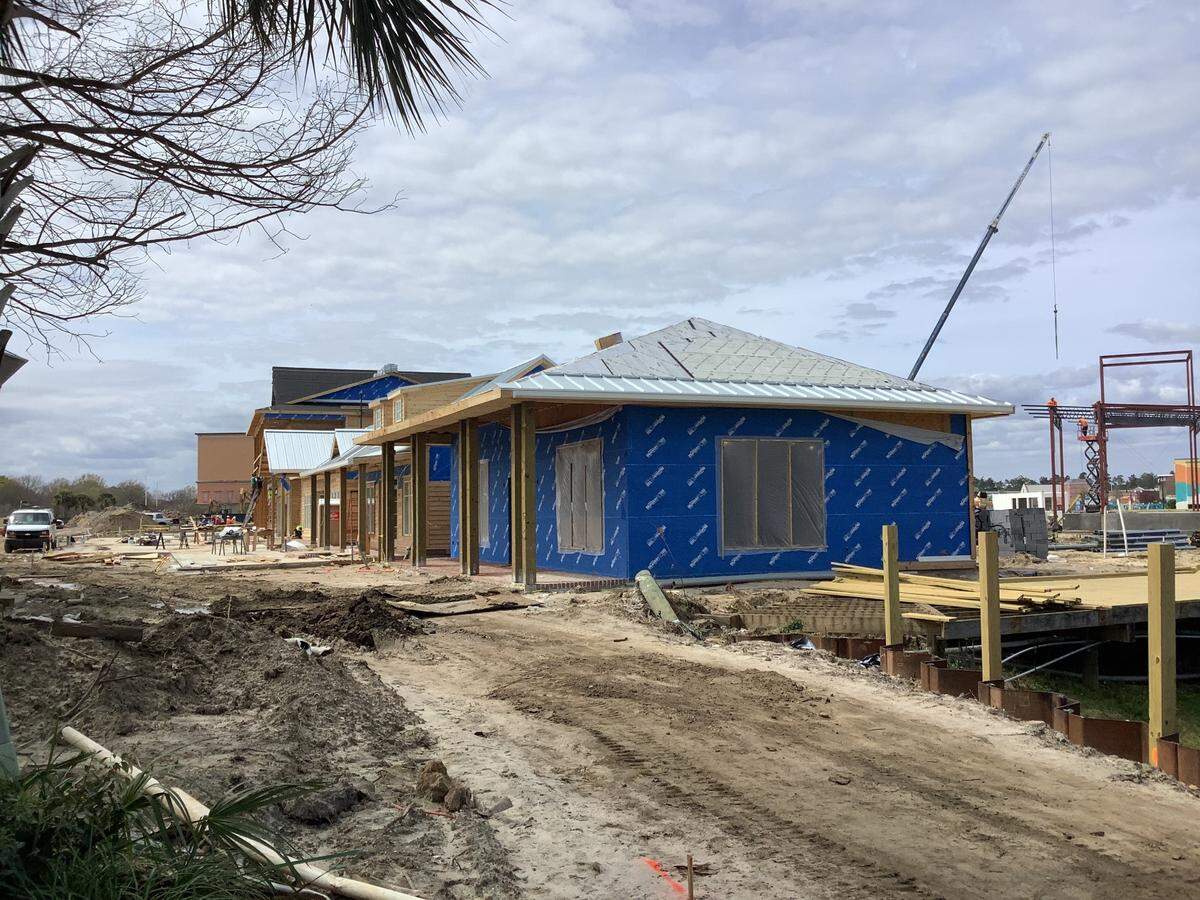 Shops near The Hangout that will be part of Key West Village on the southeast corner of Broadway at the Beach are being constructed Tuesday, March 22, 2022.