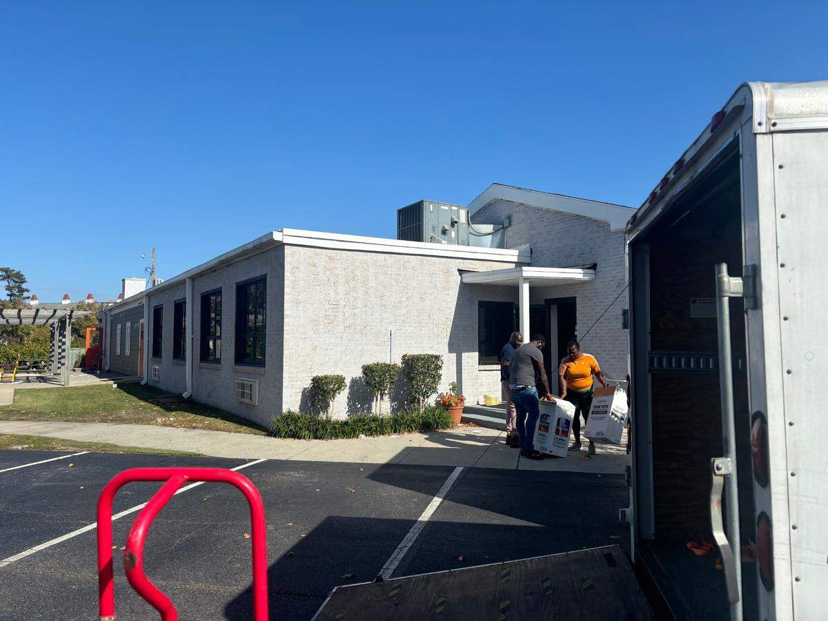 Movers carried church equipment from Solid Rock Church into trucks on Tuesday afternoon. The church has been embroiled in controversy since Mica Miller, the wife of former Pastor, John-Paul Miller, committed suicide in April.