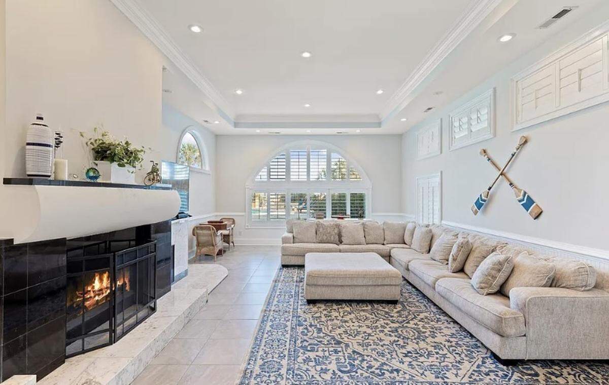 A home in Myrtle Beach’s Golden Mile is listed for sale on Zillow. The $4.2 million property is oceanfront and sits behind two gates.