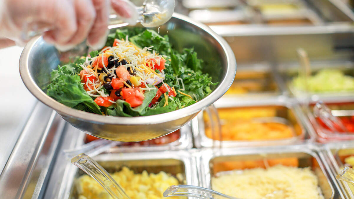 Salata offers six bases, 13 dressings and more than 50 toppings for customers’ creations.