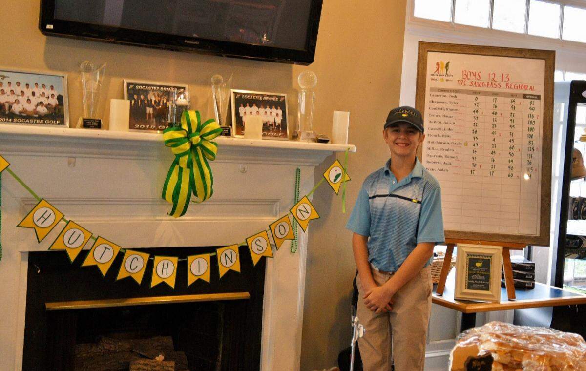 A celebration of Gavin Hutchinson qualifying for the finals of the Drive, Chip & Putt Championship was held last weekend at Indigo Creek Golf Club.