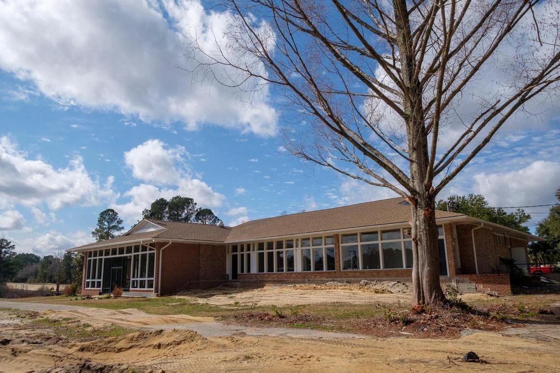 The old clubhouse at the Wellman Club, which has been closed since 2010 but is scheduled to reopen as a municipal course for the town of Johnsonville later this year. February 18, 2022.