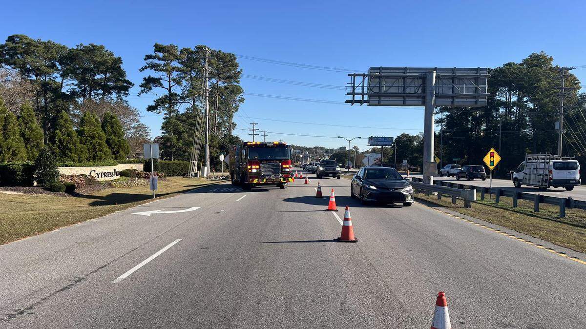 Horry County Fire Rescue responded to a crash on Nov. 25, 2024, in Little River, SC, involving a pedestrian. A man has been arrested in the fatal crash.
