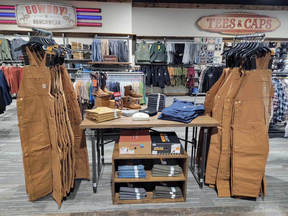Cavender’s stocks brands like Ariat, Carhartt, Resistol, Wrangler and more.